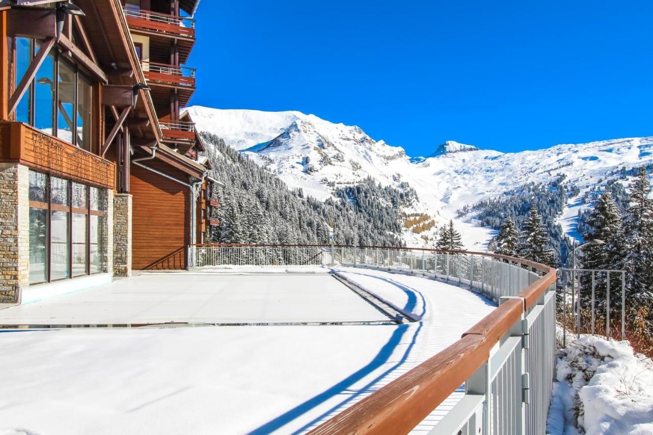 South Facing 2-Bed Apartment With Fireplace, Terrasses Deos Flaine Dış mekan fotoğraf
