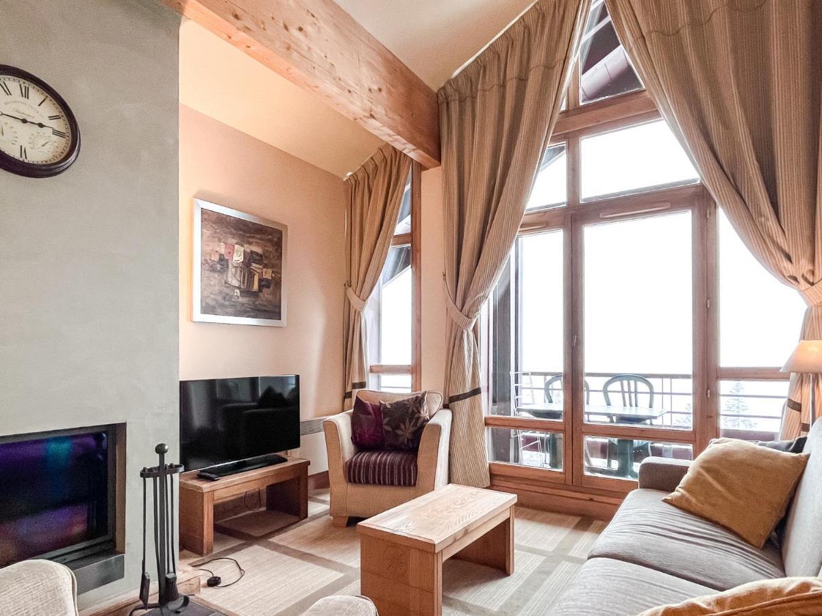 South Facing 2-Bed Apartment With Fireplace, Terrasses Deos Flaine Dış mekan fotoğraf