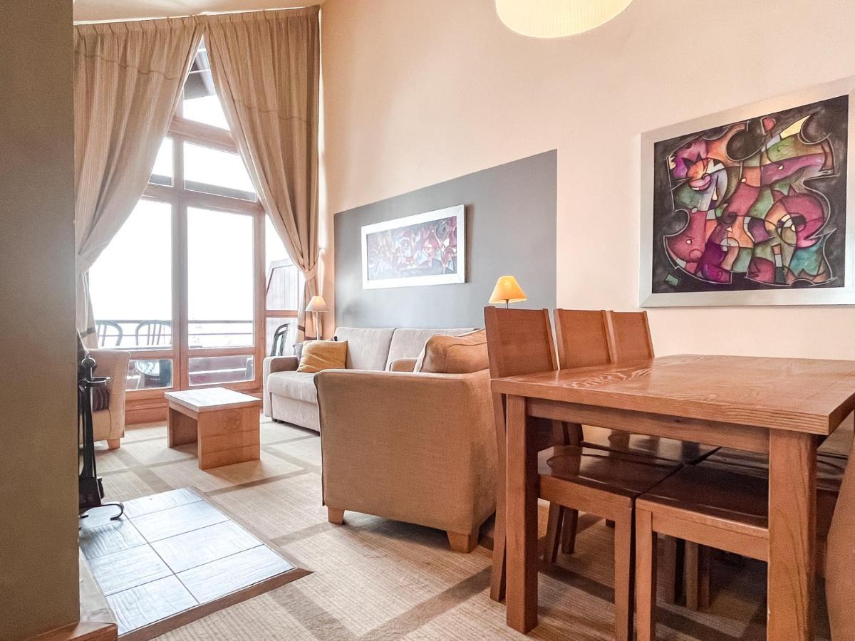 South Facing 2-Bed Apartment With Fireplace, Terrasses Deos Flaine Dış mekan fotoğraf