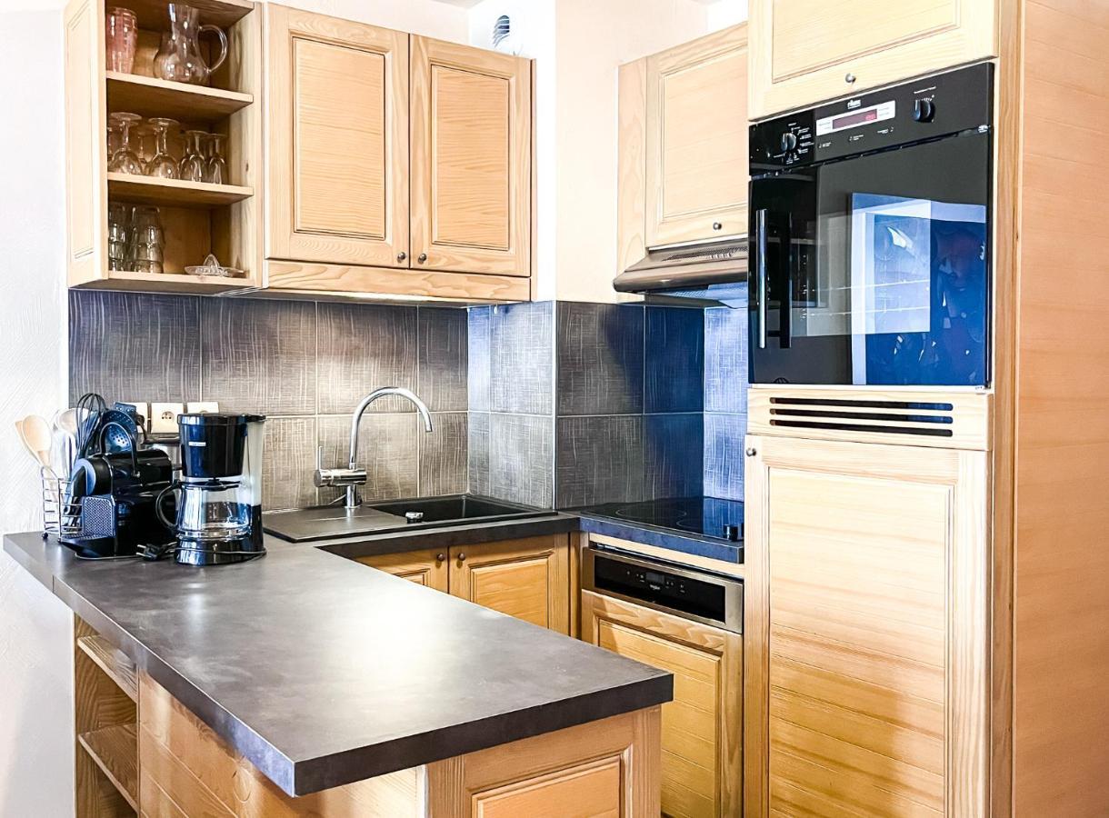 South Facing 2-Bed Apartment With Fireplace, Terrasses Deos Flaine Dış mekan fotoğraf