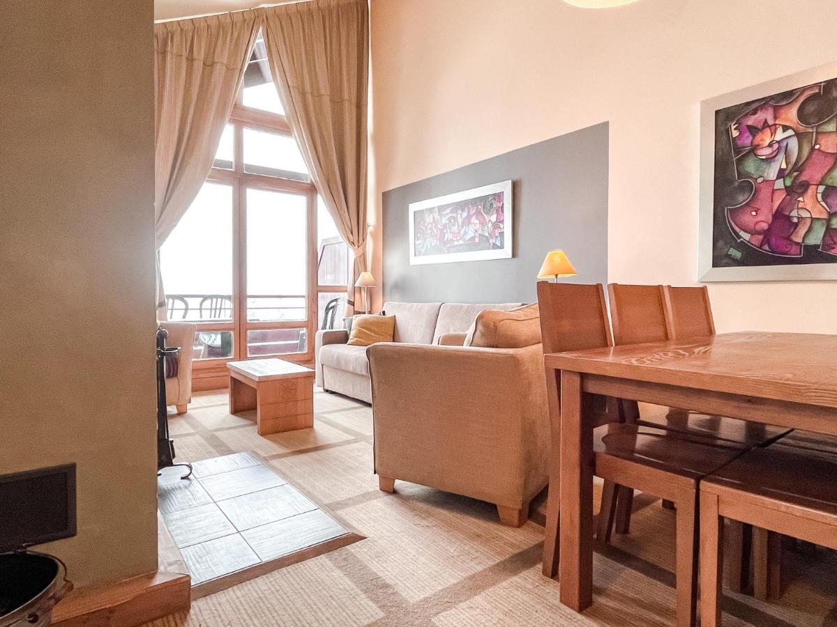South Facing 2-Bed Apartment With Fireplace, Terrasses Deos Flaine Dış mekan fotoğraf