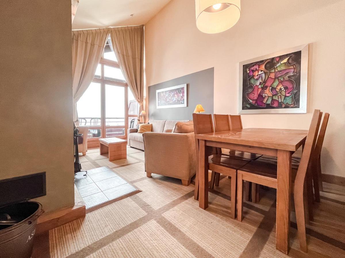 South Facing 2-Bed Apartment With Fireplace, Terrasses Deos Flaine Dış mekan fotoğraf