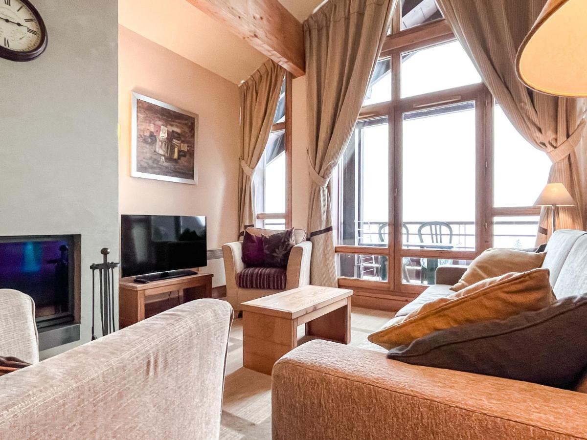 South Facing 2-Bed Apartment With Fireplace, Terrasses Deos Flaine Dış mekan fotoğraf