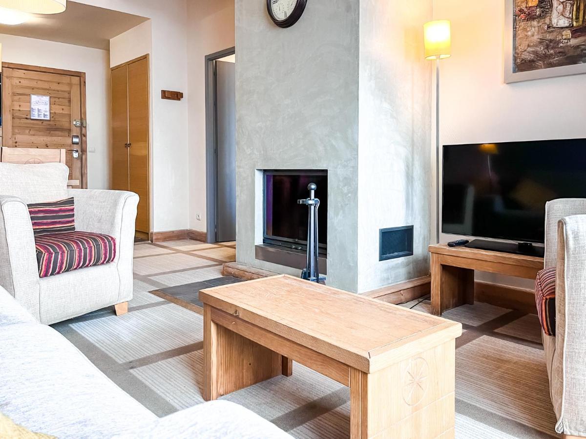 South Facing 2-Bed Apartment With Fireplace, Terrasses Deos Flaine Dış mekan fotoğraf
