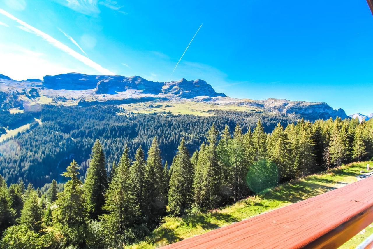 South Facing 2-Bed Apartment With Fireplace, Terrasses Deos Flaine Dış mekan fotoğraf